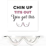 akowemge チンアップおっぱいアウトブービーリング、女性用おっぱいリング、自信を持ってギフトジュエリー, 金属, 宝石なし