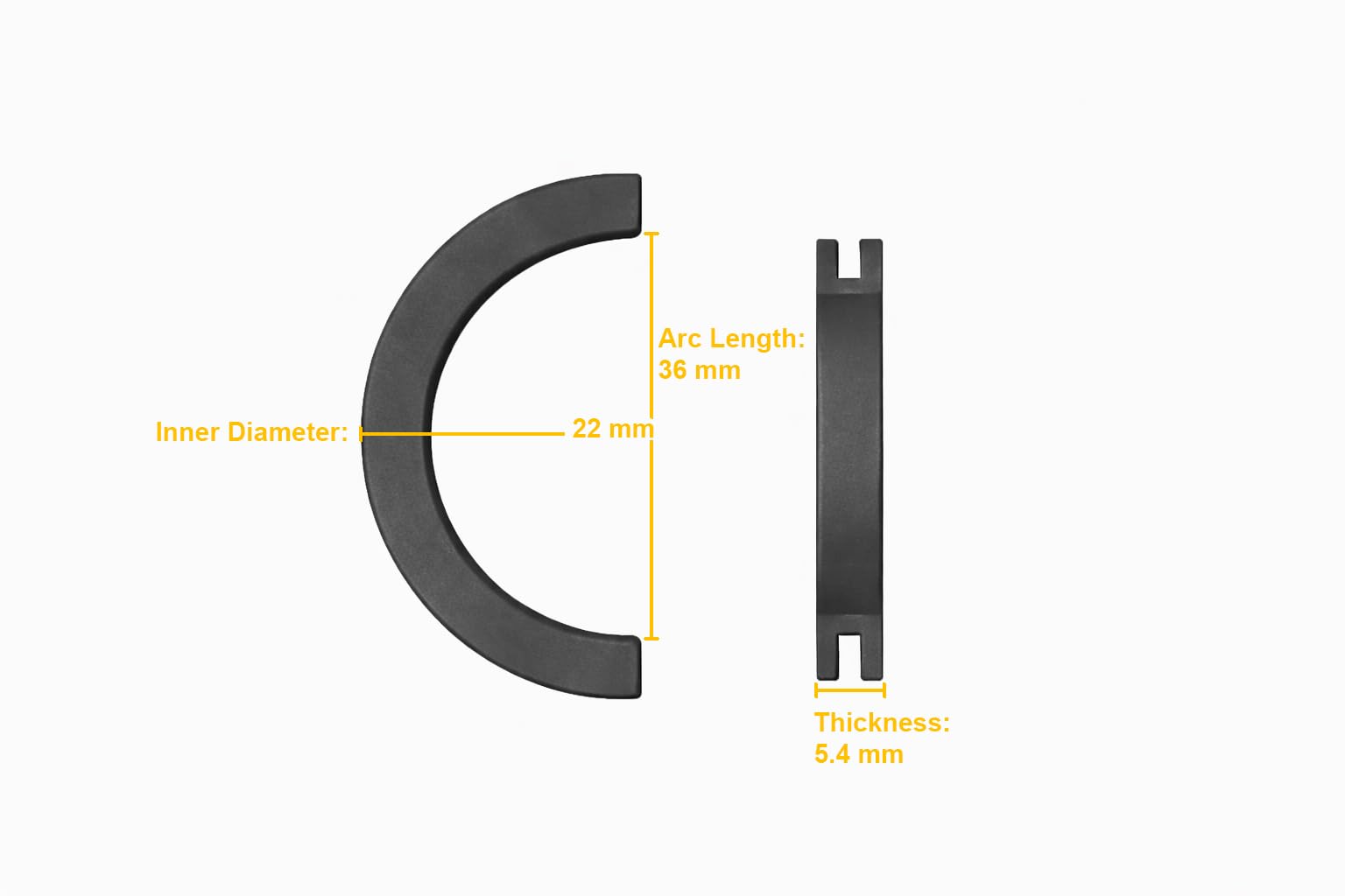 B&Z Designer Verticale Kolom Enkele Arm Universele Radiator Muursteun Beugels (65mm, Antraciet