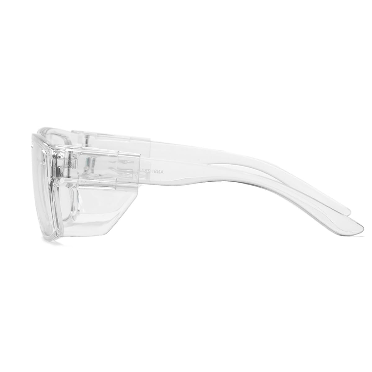 UV400 fotochromowe okulary ochronne ze zdejmowanymi osłonami bocznymi, blokujące niebieskie światło