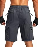 Viodia Men's Hiking Cargo Shorts with 6 Pockets Quick Dry Lightweight Stretch Shorts for Men Outdoor...