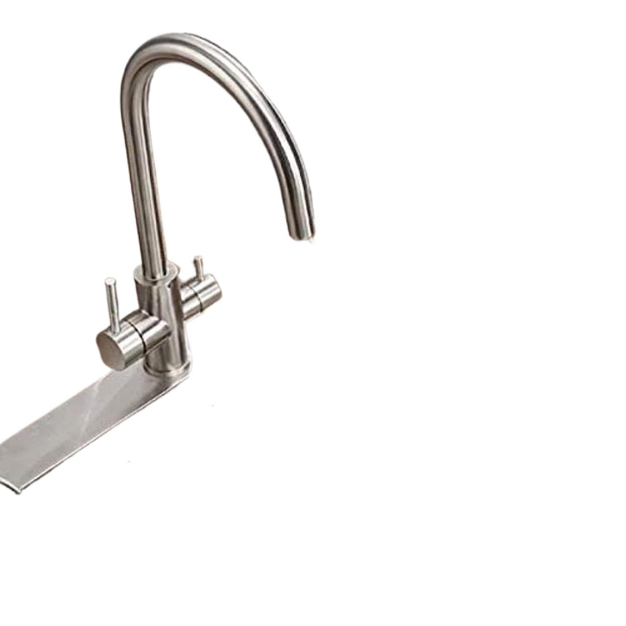 Robinet d'eau potable filtre 3 voies en acier inoxydable brossé 304 pour évier cuisine