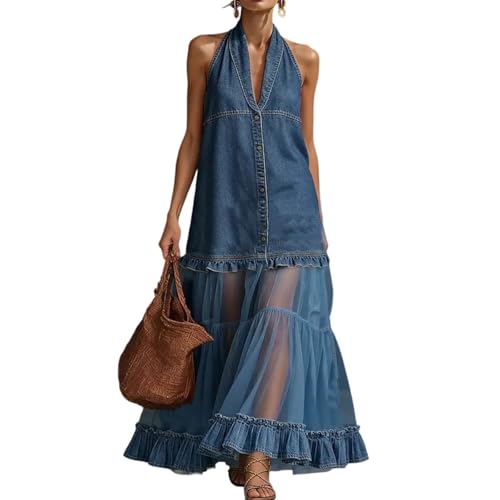 Robe longue pour femme fluide et légère pour rester fraîche par temps chaud