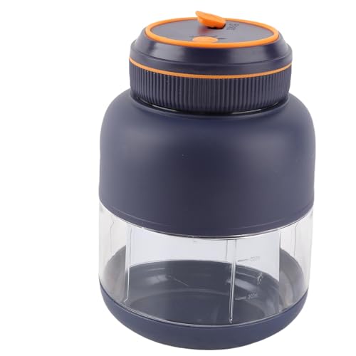 HUSHUI Batidora Portátil con Taza Exprimidora, Potente Batidora de Mano para Batidos y Zumos, 800ml con Función de Autolimpieza (Azul)