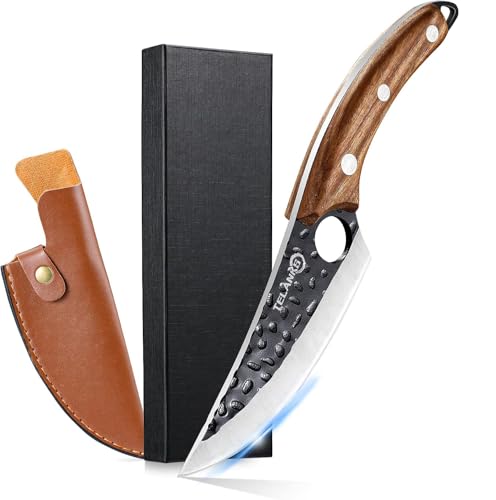 TELANKS VET Ausbeinmesser mit Lederhülle