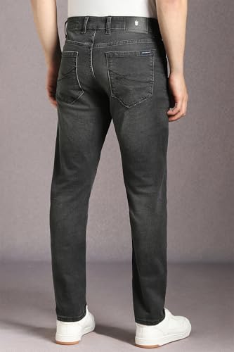 Image of Louis Philippe Men's Smart Fit Stretch Fabric for Comfort Premium Wash Aesthetic Authentic Twill and Durable Jeans