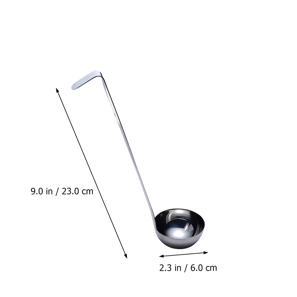 Cabilock Cuillère à Soupe Long Manche En Acier Inoxydable - Idéale Pour Fondue, Sauce Et Bouillon