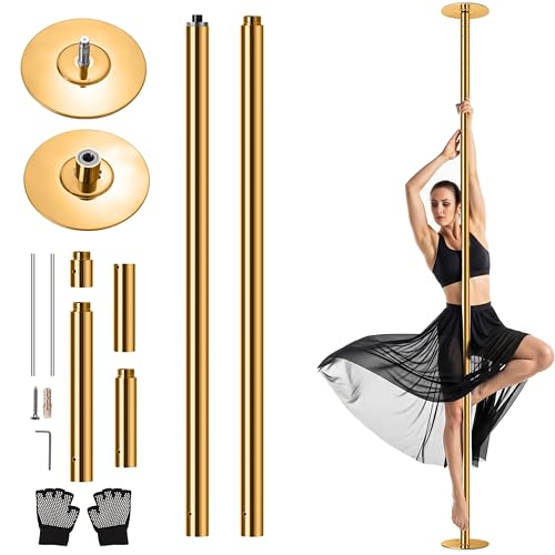 SereneLife barra pole dance, De baile, Plegable , Ejercicio, Para bailarinas, Principiantes, Ejercitadores, Atletas, Gimnasia, Fitness, Profesional, Clubes, Bares, Estudio, 1.21mts x 2