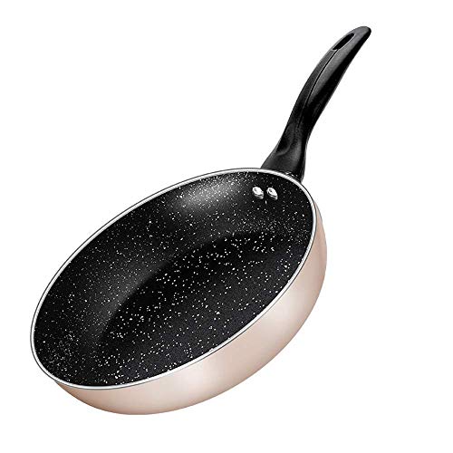 Zjcpow Sartén Inducción 24cm Maifan Piedra Revestimiento Antiadherente Tortilla Pan rápido Calentamiento Sartenes Anti-Quemaduras asa for cocinar Saltear Las Verduras, Carnes (Ronda xuwuhz