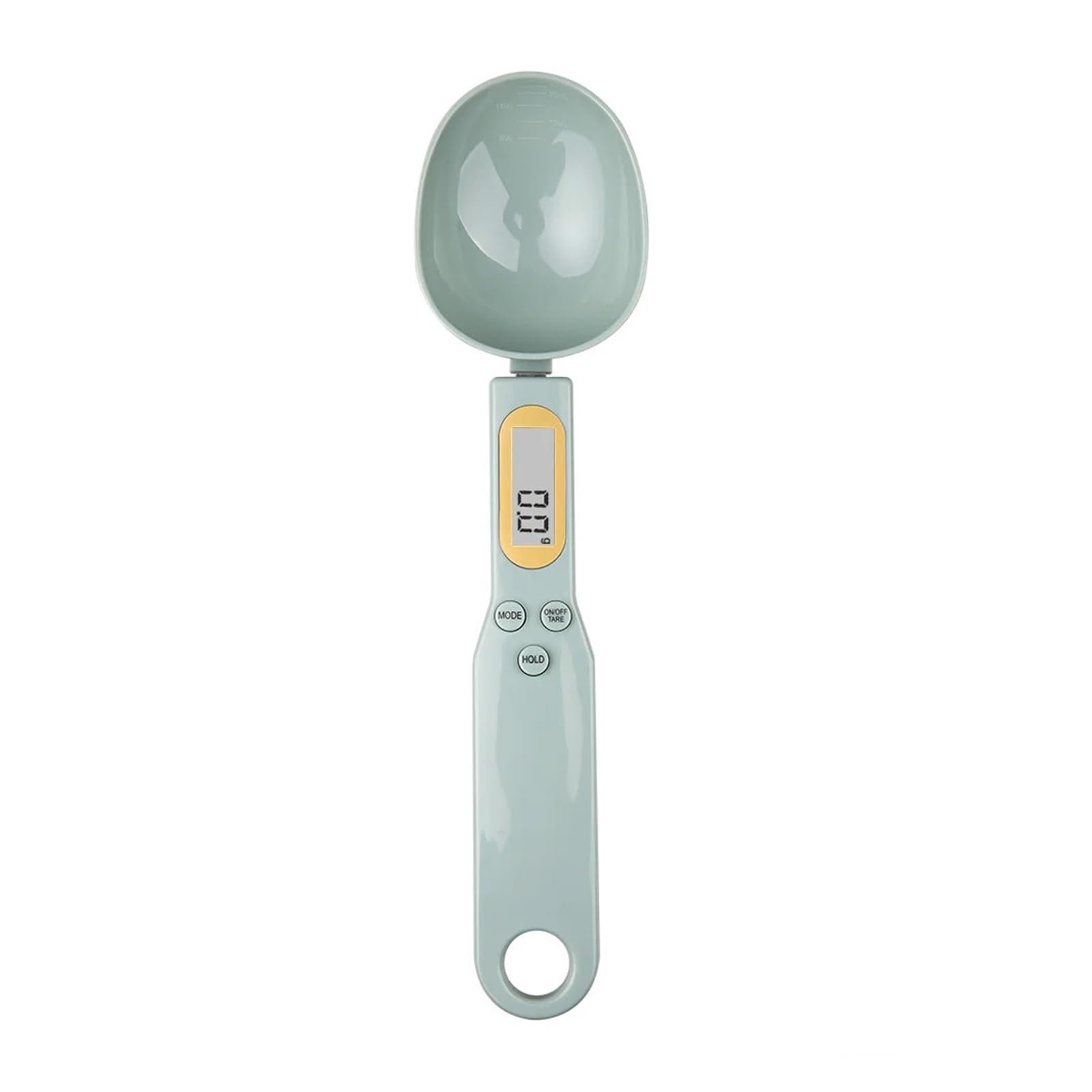 Digital Scales, Weight Measuring Spoon Portable LCD Digital Kitchen Scale Electronic Food Measuring Spoon Scale(Light Green)
