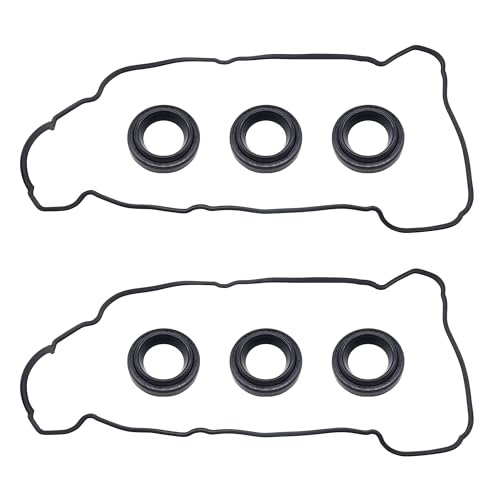 Image of HiSport VS50471R Valve Cover Gasket Set - Compatible with Lexus Es300 1994-1998 Compatible with Toyota Avalon 1995-2000 Camry 1994-2003 Sienna 1998-2001 Solara 1999-2003 3.0L