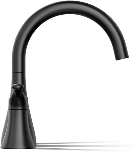 Miniatura 5 de Kohler T26426-4-BL Simplice - Grifo de baño para montaje en cubierta, boquilla no desviadora para bañera con dos manijas de palanca y conexión