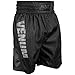 VENUM Elite Pantalones Cortos de Boxeo, Unisex Adulto, Negro/Negro, L