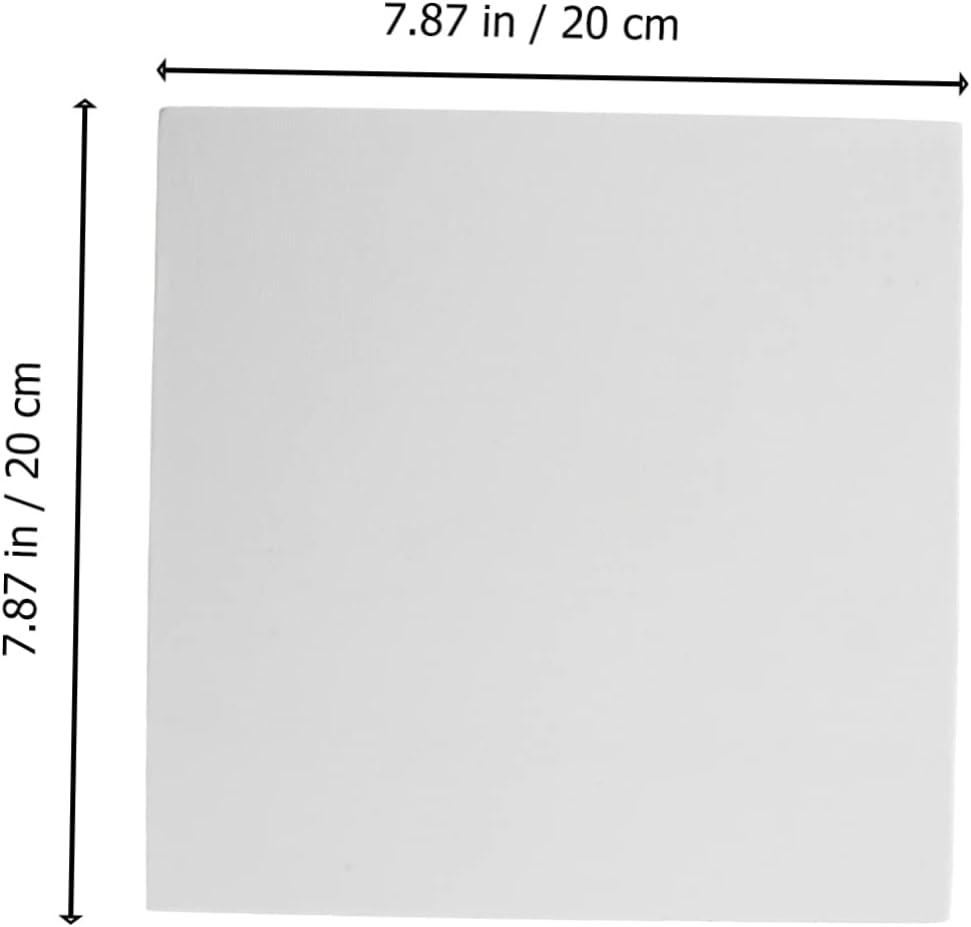 DOITOOL 4pcs Artist Canvas Boards White Art Panels for Oil and Tempera Painting for Students Hobbyists and Professionals Durable Non Acidic Archival Material