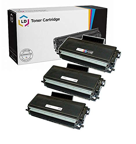 LD Products Compatible Toner Cartridge Replacement for Brother TN580 High Yield (Black, 3-Pack) Compatible with DCP-8060 DCP-8065 DCP-8065DN HL-5200