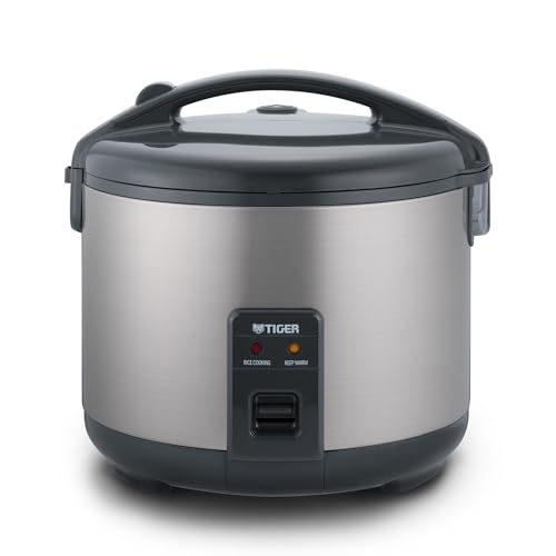 Tiger JNP-S15U-US 8 Cup Capacity White Rice Cooker with Non-Stick Inner Pot, Retractable Power Cord, and Keep Warm up to 12 hours (Urban Satin)