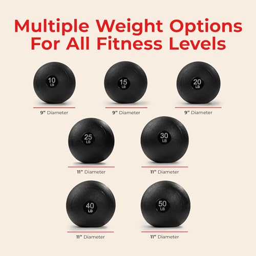 Sunny Health & Fitness 10 LB Slam Medicine Ball - Sand-Filled, No-Bounce - image 3