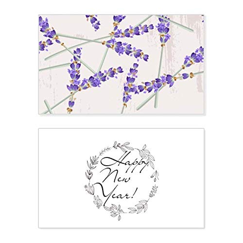 Decoración de flores de lavanda con mensaje conmemorativo para celebrar nuevos comienzos
