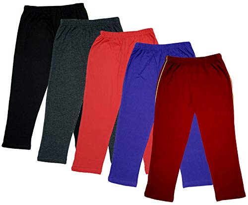 Image of IndiWeaves Girls Super Soft Cotton Solid 3 4th Leggings /Capris (Multicolor39, 4-5 Years) Pack of 5