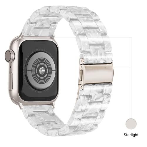 Image of Light House Apple Watch Bands-Fashion Lightweight Resin iWatch Bands for Women Men 38mm /40mm /41mm /42mm(Series 11 10), 49mm /46mm /45mm /44mm /42mm(S 3 2 1), Compatible with Apple Watch Series 11 SE 10 9 8 7 6 5 4 3 Ultra