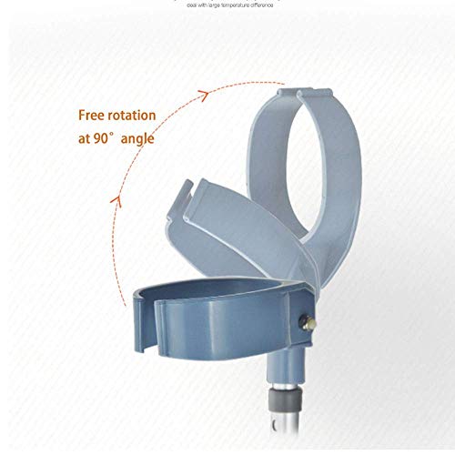 Stampelle Pieghevoli a Doppia Regolazione, Avambraccio Gomito Ascellare con Bastone da Passeggio con Polsino Aperto, Supporto per Stampella in Alluminio Leggero Ausilio per Camminare Stampella