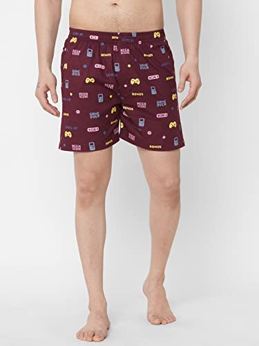 Image of GoSriKi Men's Cotton Printed Boxer Shorts (Pack of 4) (ANL-BXR-PACK-4-GS-026)