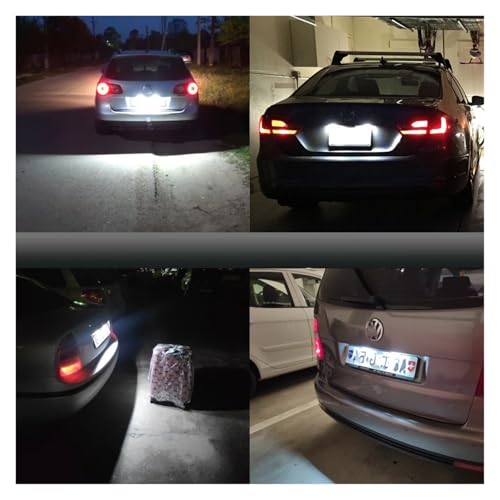 Luces matrícula coche LED evitan multas por bombilla fundida en VW Caddy 2K 7