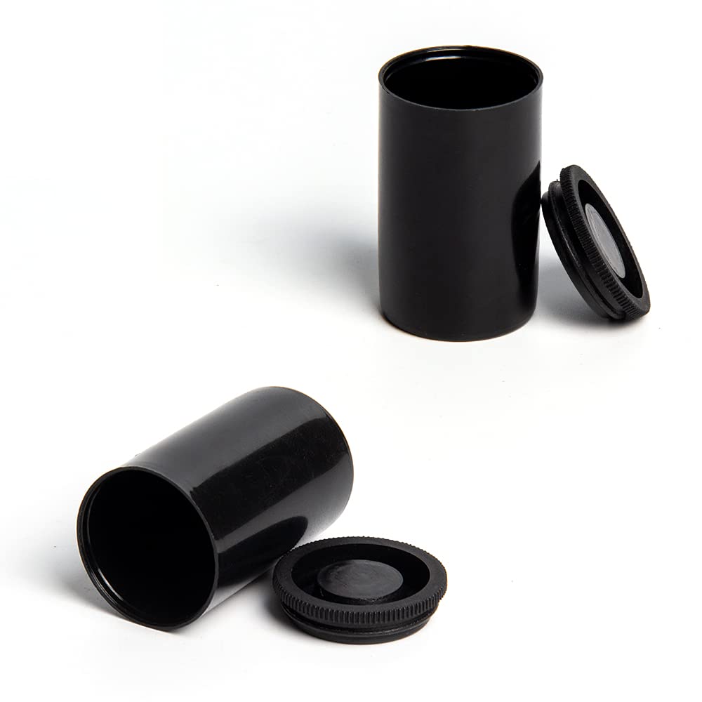 LanYing Lot de 10 Boîtes Pellicule Photo d'un Cylindre de Film de Caméra en Plastique de 35mm pour Geocaching ou Les Petits Produits de Stockage RZ011-Noir
