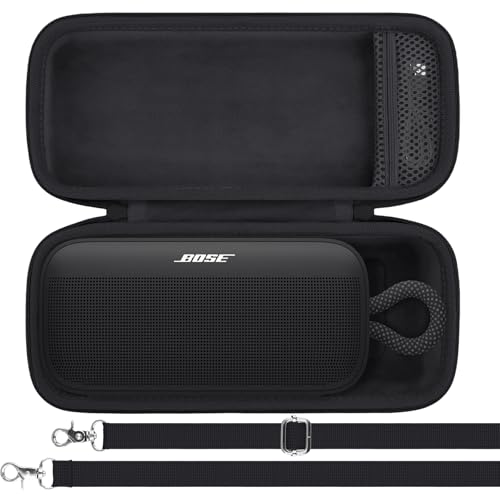 Khanka pour Bose Nouveauté SoundLink Plus, Enceinte Portable Bluetooth Étui Rigide de Transport avec Bandoulière et Poignée de Transport, étui Uniquement...