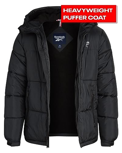 Reebok Mens Winter Jacket - Warm Heavyweight Mens Winter Coat - Wind Water Resistant Insulated Quilted Puffer Jackets for Men2