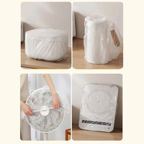 Sluswallow 10Pcs Thickened Disposable Dust Cover, Clear Kitchen Appliance Covers, Universal Elastic Small Appliance Covers,Elastic Household Kitchen Appliance Dust proof Protective Cover