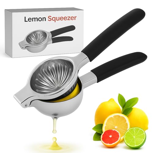 Woofbrite Lemon Squeezer, Stainless Steel Lemon Juicer & Lime Squeezer,