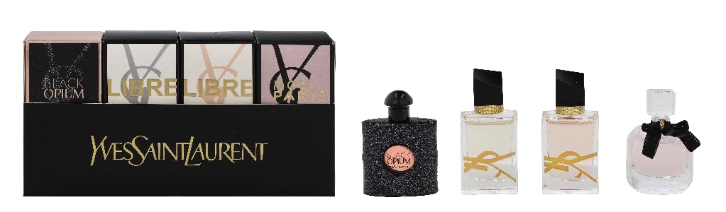 Yves Saint Laurent Miniature Gift Set 7.5ml Libre EDT + 7.5ml Libre EDP + 7.5ml Mon Paris EDP + 7.5ml Black Opium EDP
