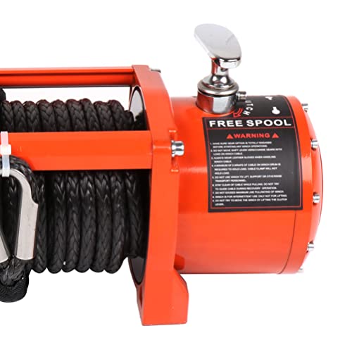 Cabrestante eléctrico 13000lbs 12V impermeable para camión miniatura 6