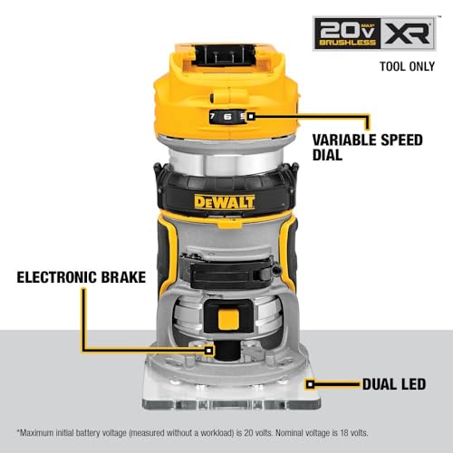 Dewalt DCW600B 20V Max Xr Cordless Router thumb #3