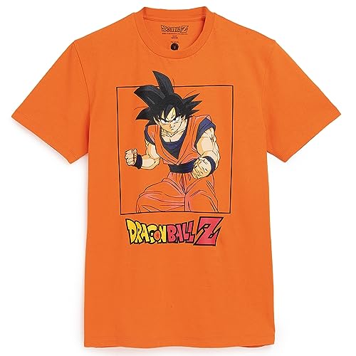 Image of Free Authority Official Dragon Ball Z: Son Goku Anime Graphic Print Pure Cotton Regular Fit Tshirt for Men