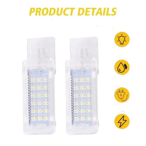 Luces matrícula LED Golf MK6 Scirocco iluminación blanca y brillante de maletero 6