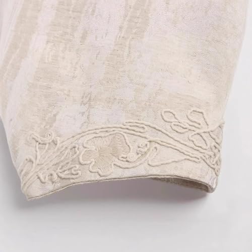 Gilet broderie chinoise sans manches col V pour sublimer une tenue - 3