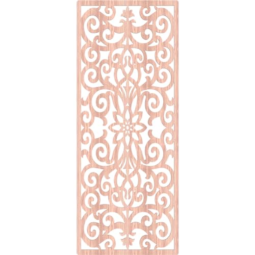Image of Buel Decorative Pierced Fretwork Wood Wall Panels, 29 3 /8 inchW x 74 3 /8 inchH x 3 /8 inchT, Walnut