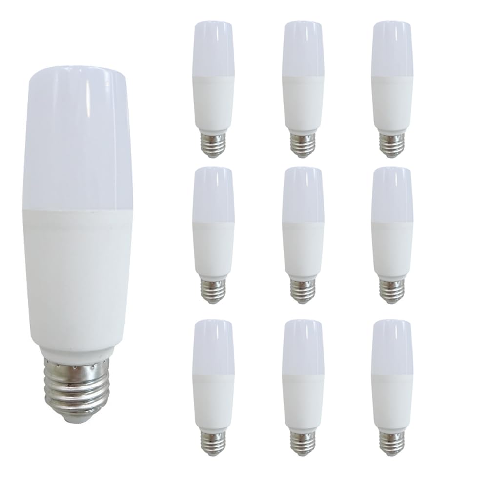 Paquete de 10 bombillas LED de 20 W - Rosca estándar E27, bombilla LED de bajo consumo no regulable equivalente a 150 W, salida de 2000 lúmenes, lámpara de bajo consumo de 270° para tienda, gar