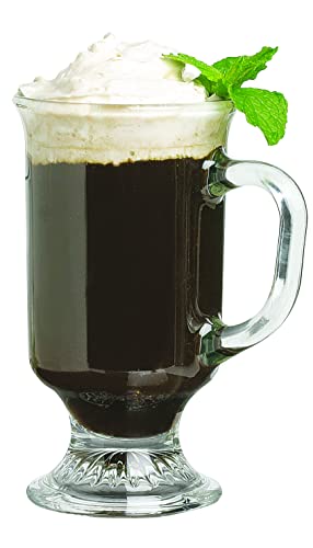 Anchor Hocking 4908 8-Oz Irish Set Of 12 Coffee Mug Set, 12 Count (Pack Of 1), Crystal Clear Glass thumb #1