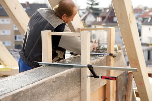 Image of BESSEY TG4.016+2K Clamp, woodworking, F-style, 2K handle, replaceable pads, 4 In. x 16 In., 880 lb