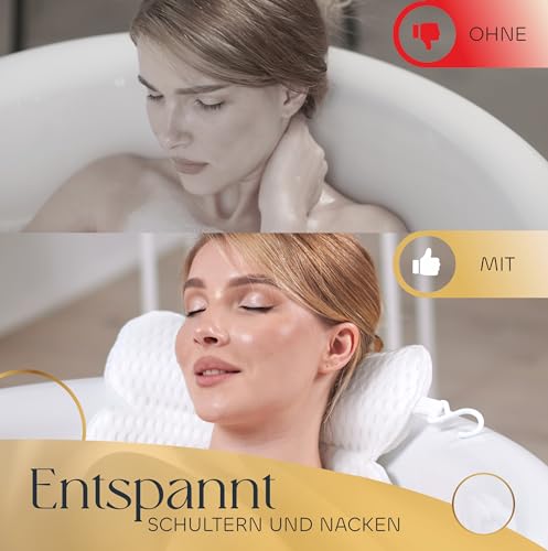 Badewannenkissen Laneta für Komfort und Muskelentspannung