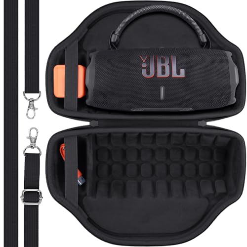 Image of co2CREA Case for JBL Charge 6 Portable Bluetooth Speaker, Black