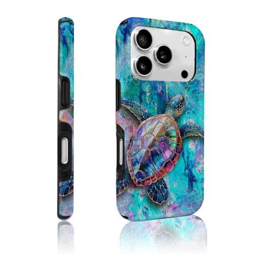 Coque iPhone 17 Pro tortue de mer brillante pour femme active et élégante