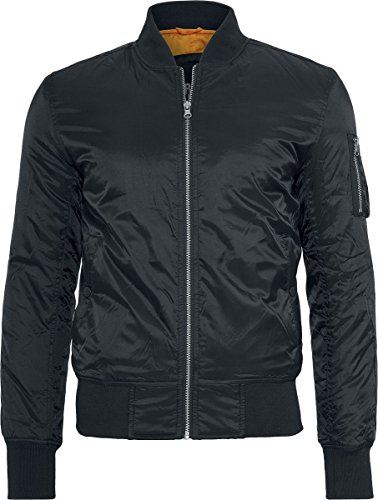 Urban Classics Pánská bunda Basic Bomber Jacket Bomber, černá (Black 7)