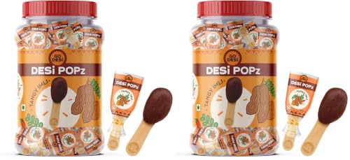 Image of GO DESi Popz Imli Pop, Tamarind & Jaggery Candy, 100 Pieces, Tangy Imli, Imli Candy (Pack of 2)