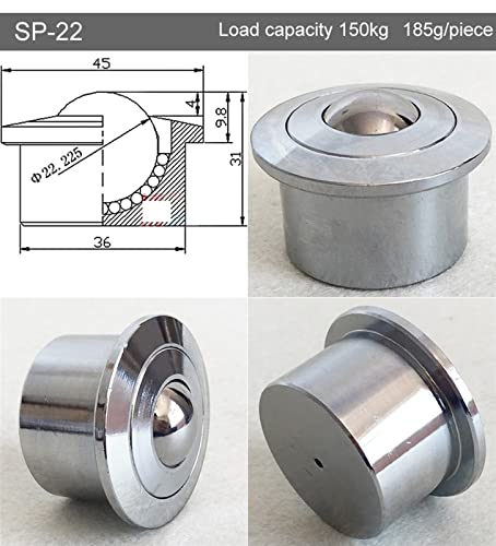 Rueda de desplazamiento flexible SP-22 con giro de 360 grados 2