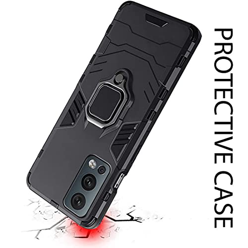 Image of Armor OnePlus Nord2 5G Defender Case | Rotating Ring Holder & Kickstand in-Built | Military Grade Armor | 360 Degree Protection Back Cover for OnePlus Nord2 5G (Black)