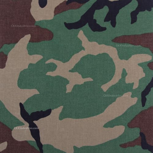 HolsterSmith EDC Wrap – Cordura Fabric Wrap for Kydex Holsters, Sheaths, Headphones, and Other Everyday Carry Items – Cordura (500D) – (Woodland) – (6in x 12in)