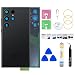 Phoupair Back Glass Replacement for Samsung Galaxy S23 Ultra with Professional Repair Tool Kit (Phantom Black)